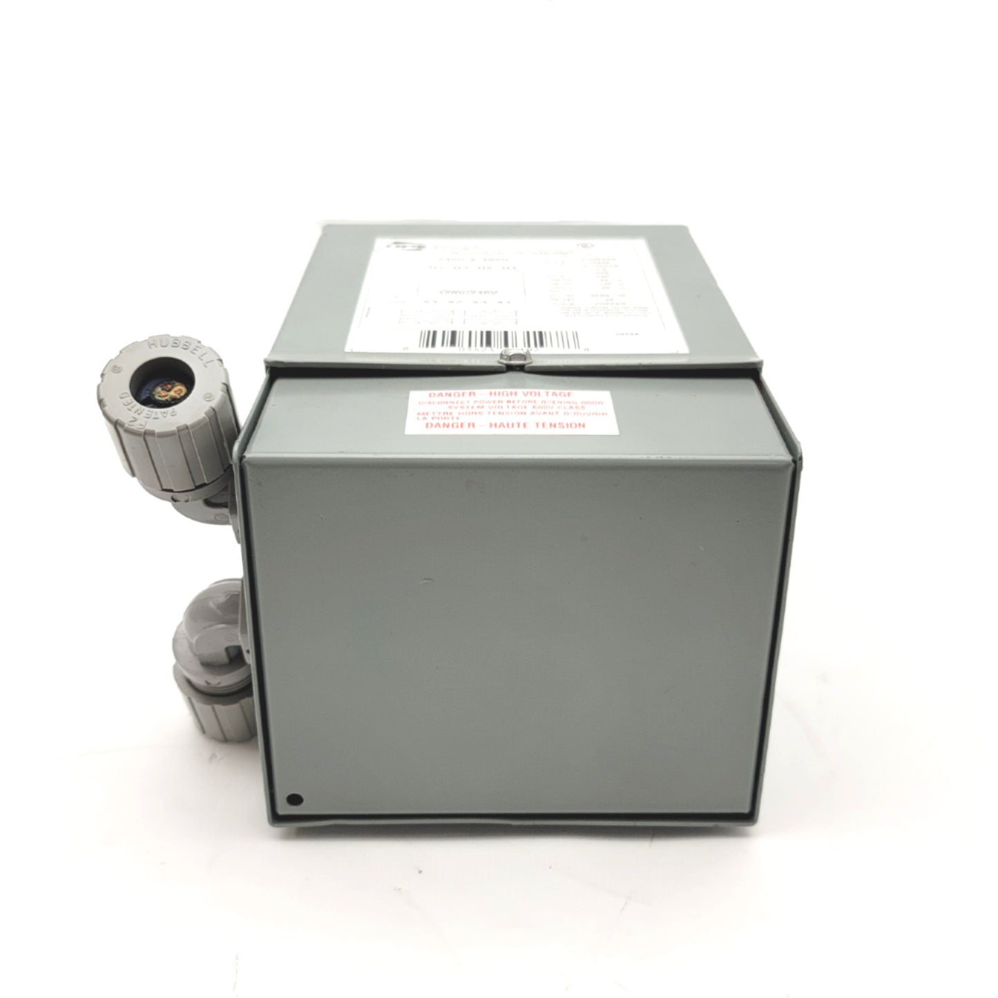 Used Hammond HPS Q1C0LEKB Titan Transformer 1kVA 240/480V Pri, 120/240V Sec, NEMA 3R