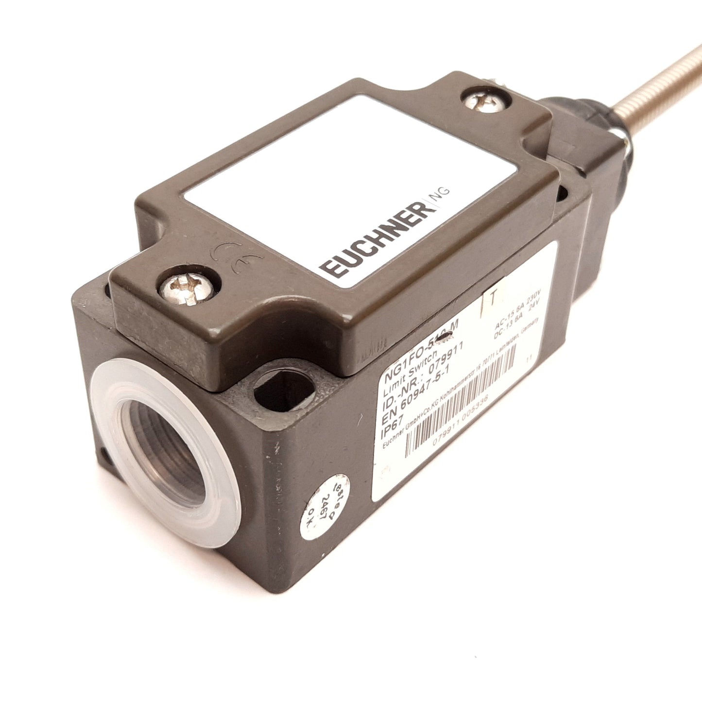 New – Open box Euchner NG1FO-510-M Spring Limit Switch, N/O and N/C Contact, 230VAC 24VDC 6A