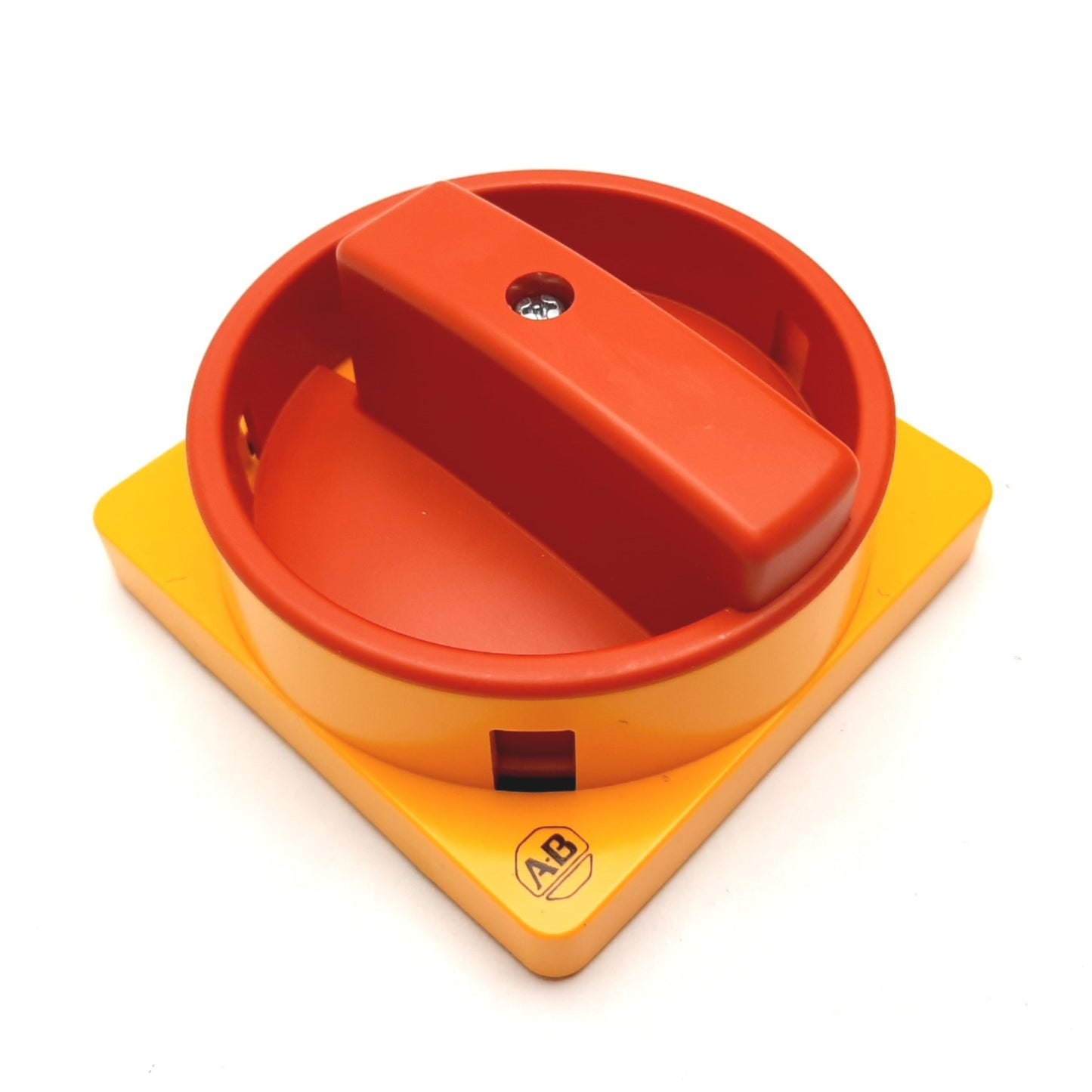 New – Open box Allen Bradley 194L-HE8N-175 Disconnect Switch Handle, On/Off, Red/Yellow, 90°