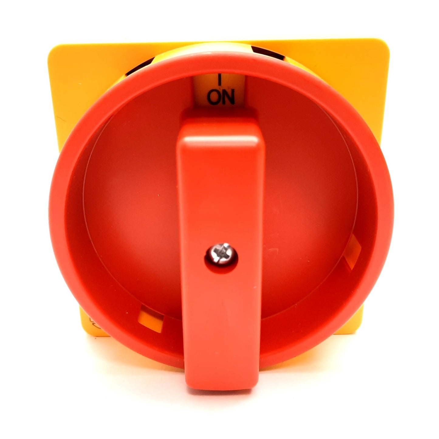 New – Open box Allen Bradley 194L-HE8N-175 Disconnect Switch Handle, On/Off, Red/Yellow, 90°