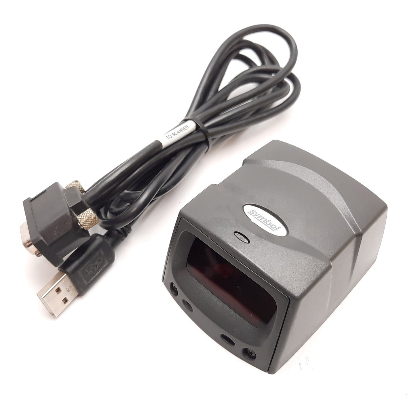 Used Symbol MS-1207FZY-I000R MiniScan Fixed Barcode Scanner, 36 Scan/s, 650nm, Cable