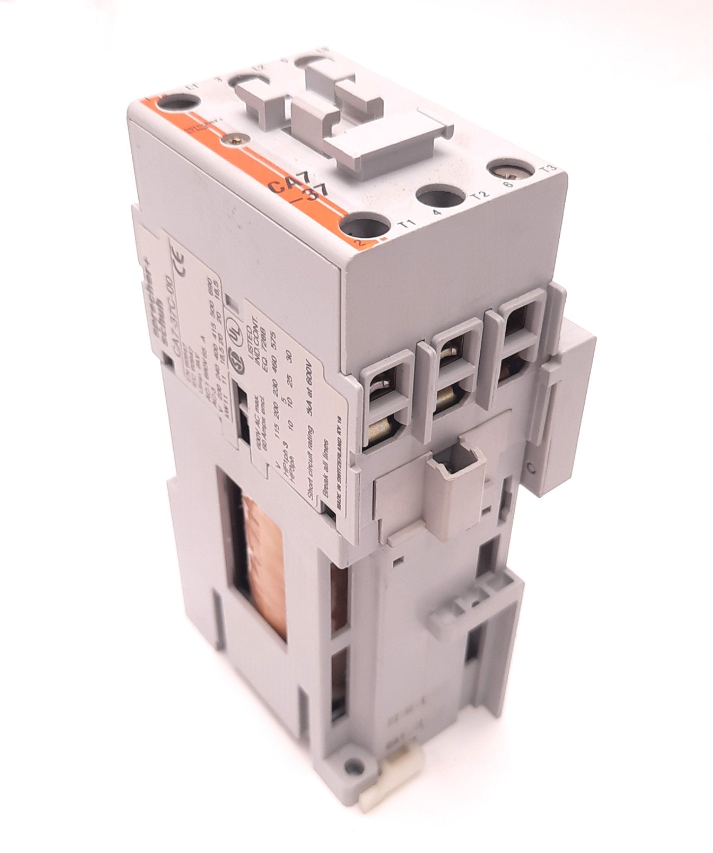Used Sprecher+Schuh CA7-37C-00 Contactor With CA7-PA Auxiliary Contact Block