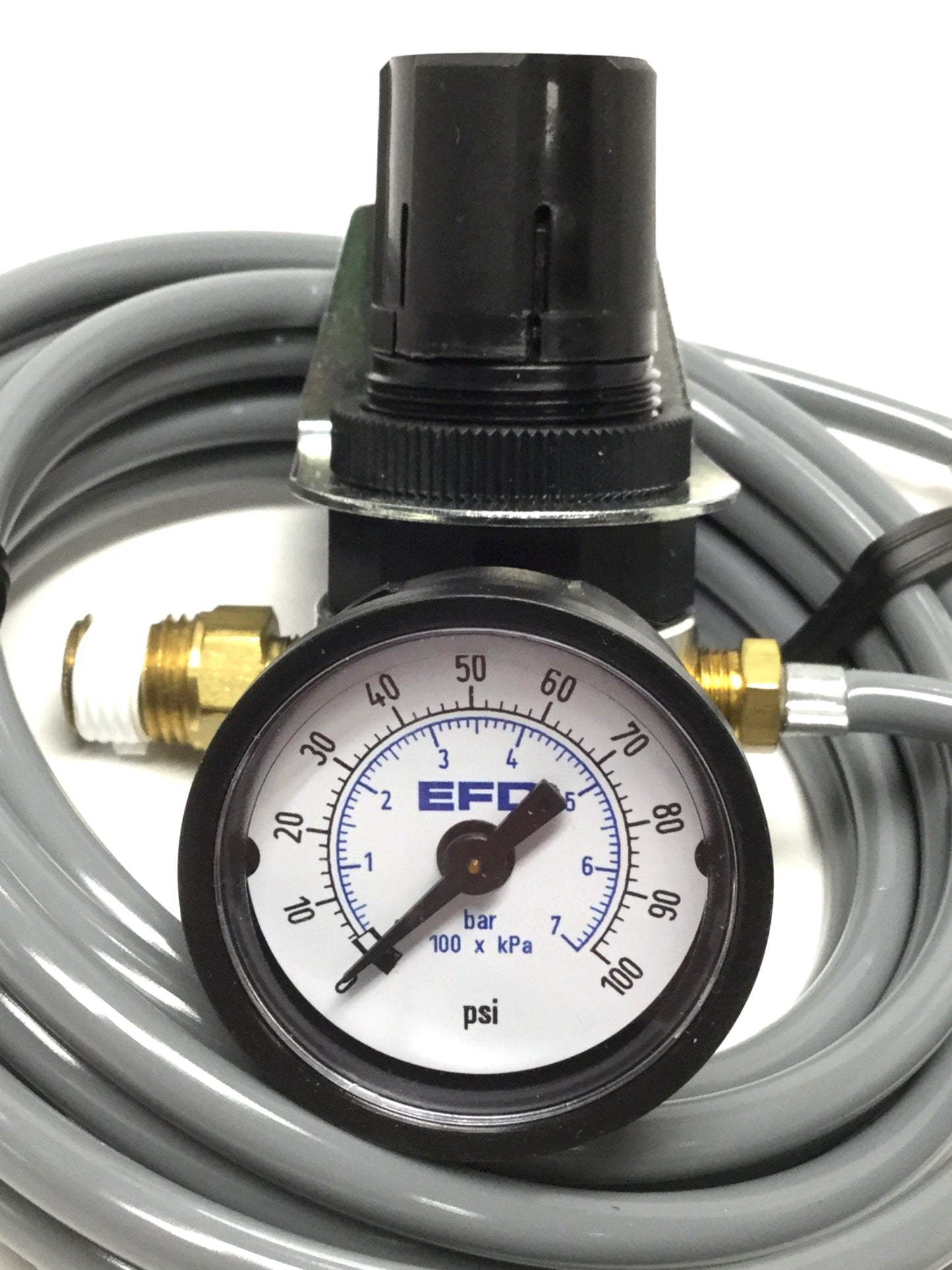 New – Open box EFD 7016351 Pneumatic Dispenser Foot Valve Assembly, 100PSI Regulator