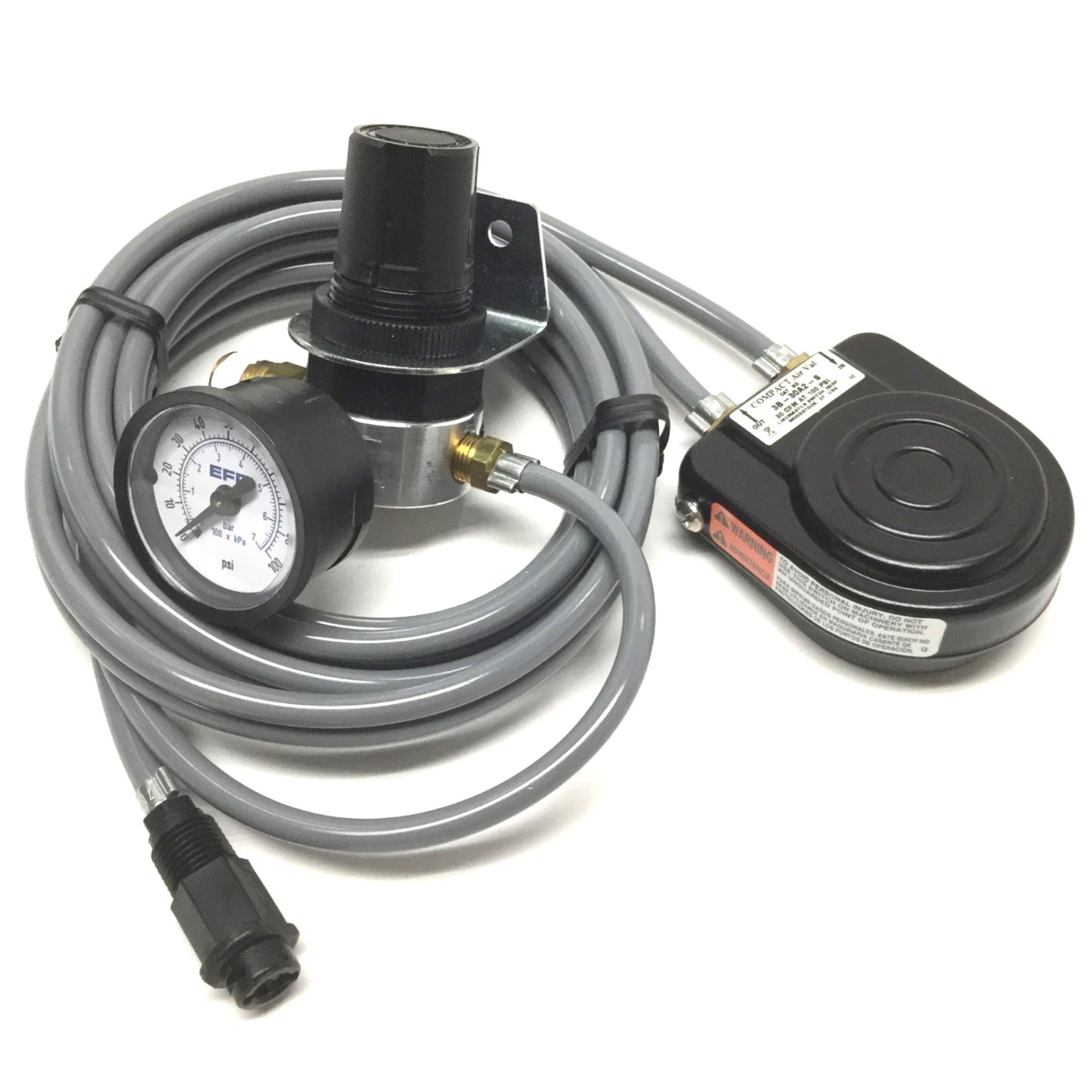 New – Open box EFD 7016351 Pneumatic Dispenser Foot Valve Assembly, 100PSI Regulator