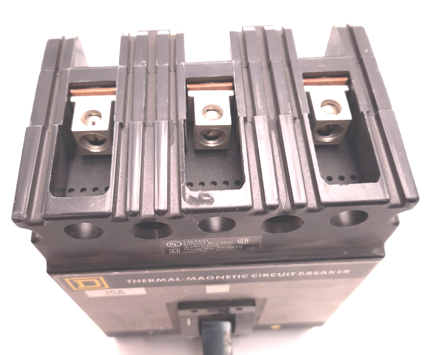 Used Schneider Electric FHP360-5MT-352 Circuit Breaker 3 Pole, 15 Amps, 600vAC 250vDC