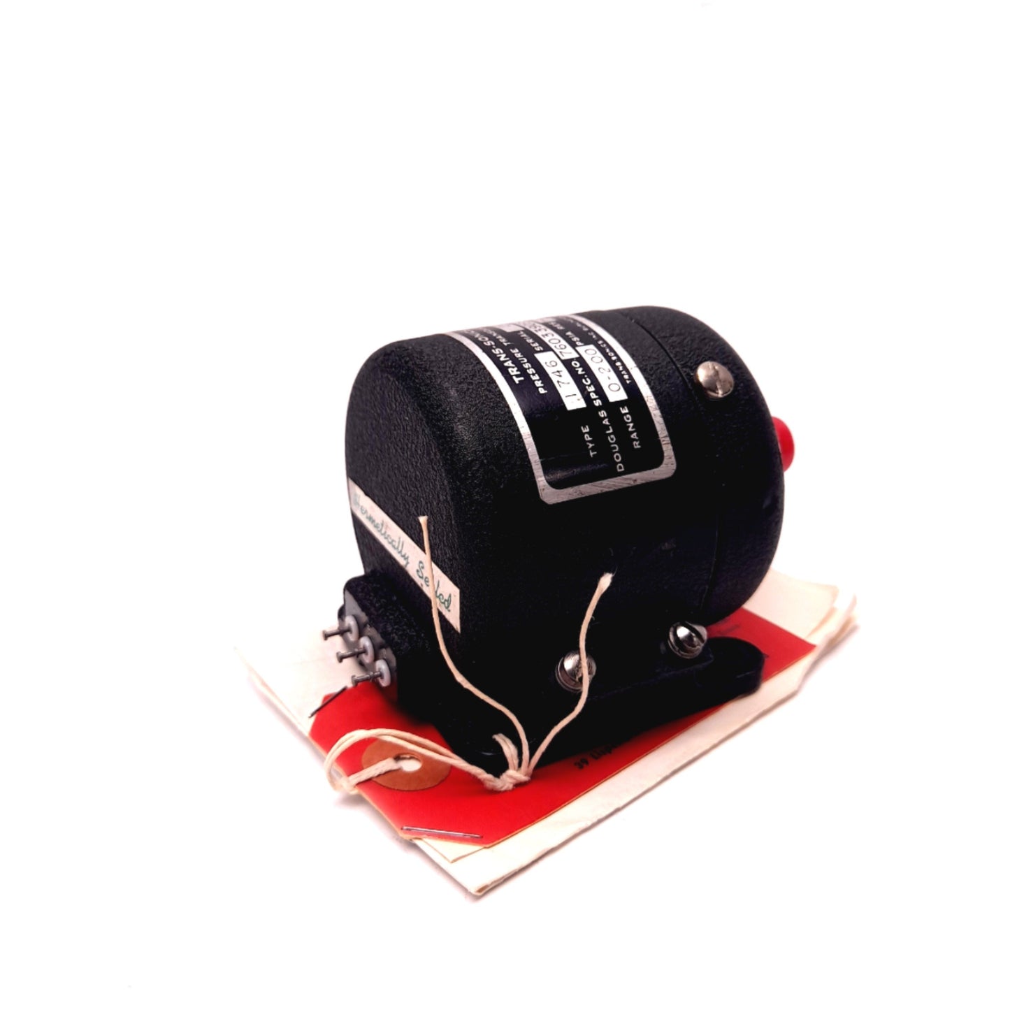 New Trans Sonics Type 1746 Pressure Transducer, Range 0-200PSI Resistance 7500 OHMS