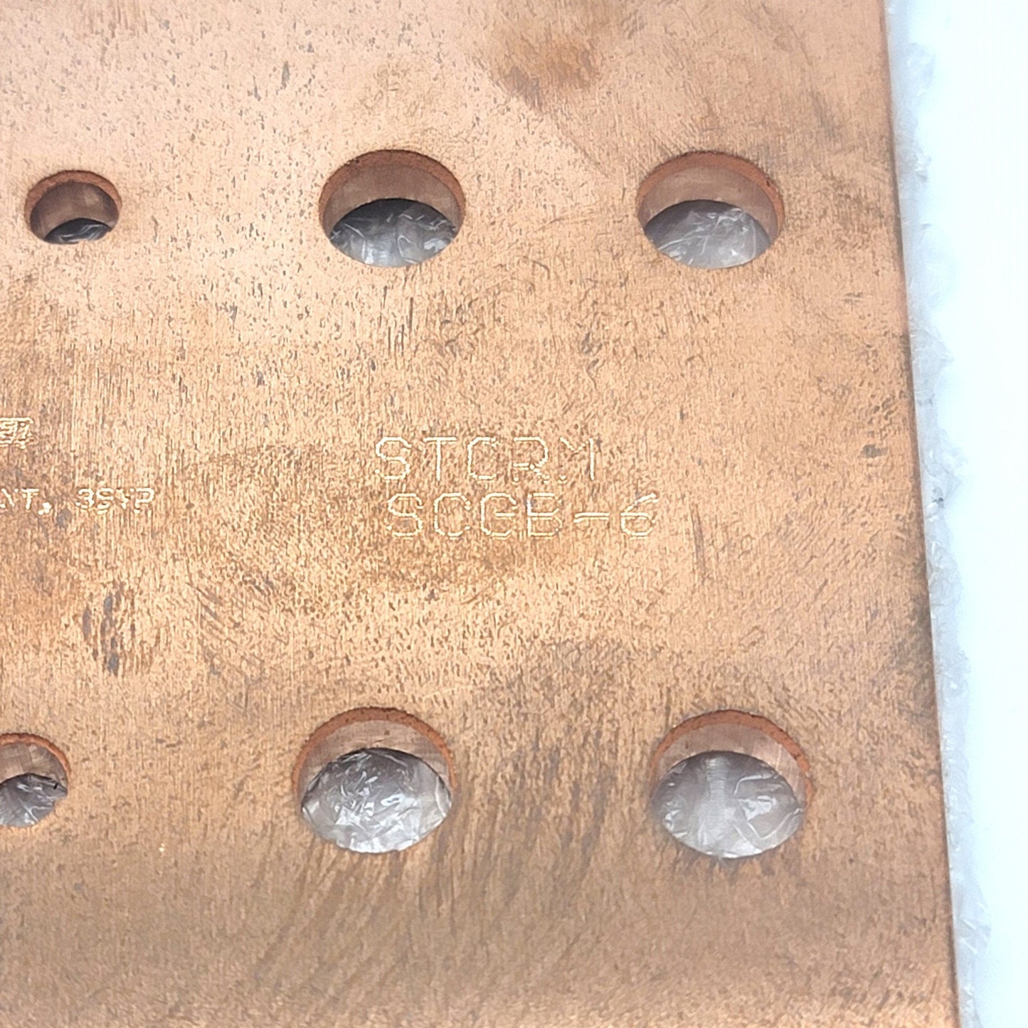 New – Open box Storm Power Components SCGB-6 Copper Grounding Bus Bar 4" x 12" 24 Holes