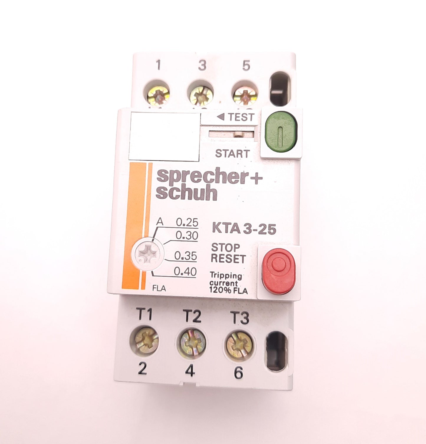 New – Open box Sprecher+Schuh KTA3-25-0.4A Motor Starter/Breaker 3 Poles .4 Amps 575v/1.5HP
