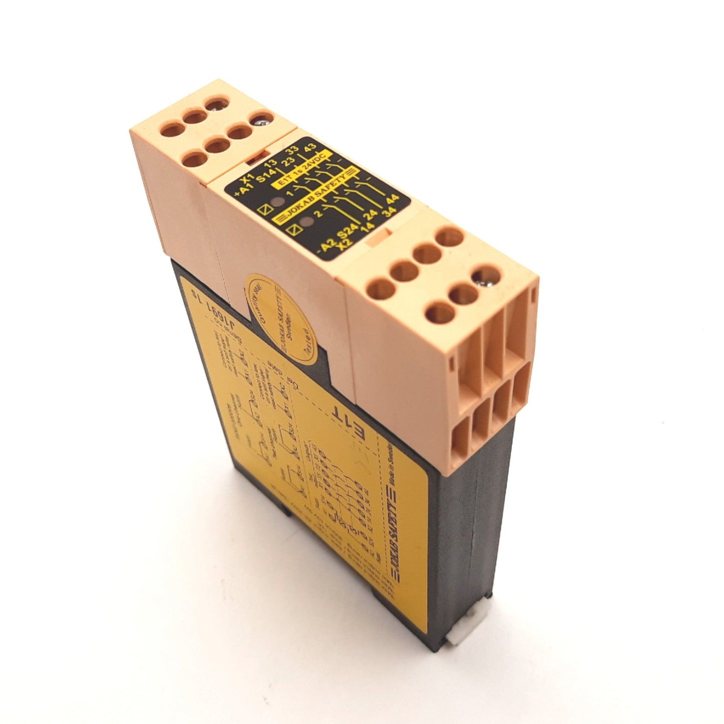 Used Jokab Safety E1T 1s 24VDC Safety Expansion Relay, Supply: 24VDC, Out: 6A 250V
