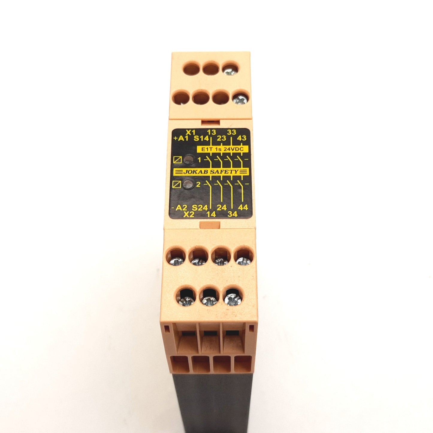 Used Jokab Safety E1T 1s 24VDC Safety Expansion Relay, Supply: 24VDC, Out: 6A 250V