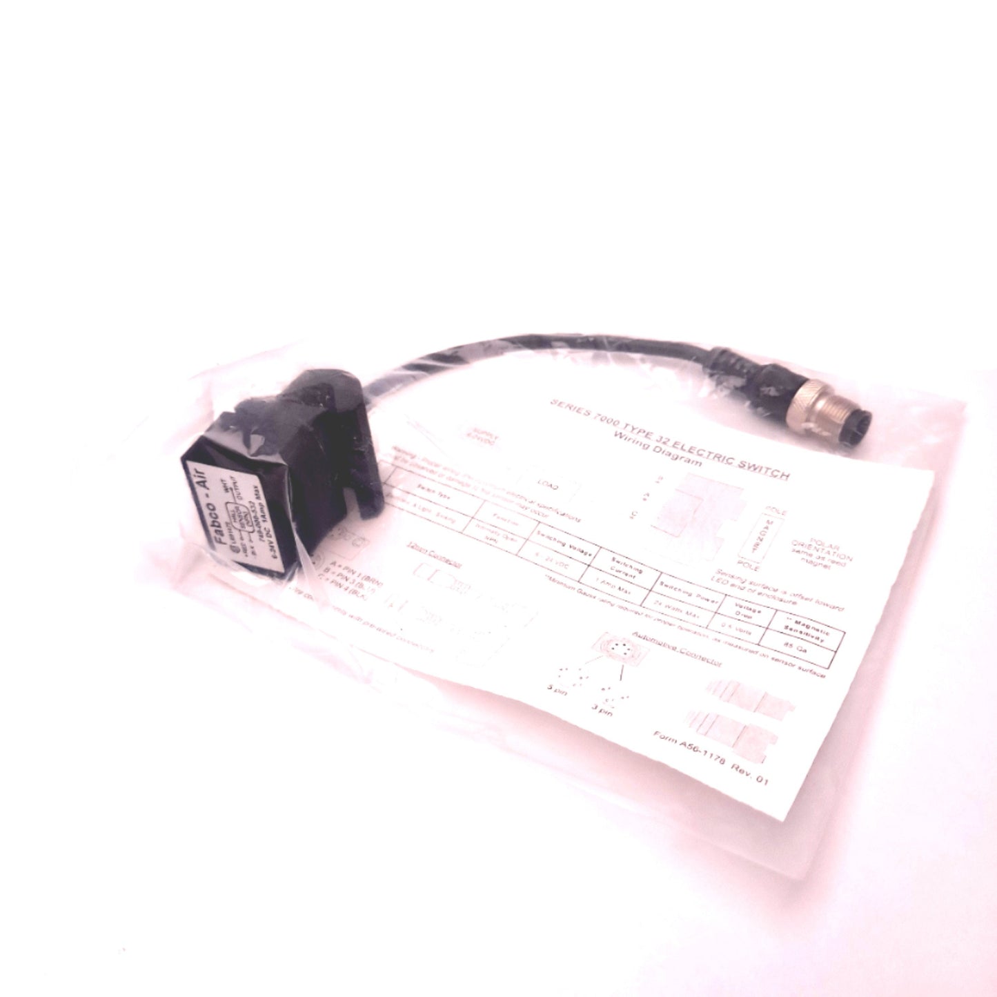 New Fabco Air 749-000-532 Magnetic Position Sensor 6-24VDC 1A NPN 0.5V Drop