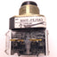 Used Allen-Bradley 800T-FXJ6A5 Push-Button w/ No Cap And Two 800T-XD4 Contacts 600vAC
