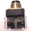 Used Allen-Bradley 800T-FXJ6A5 Push-Button w/ No Cap And Two 800T-XD4 Contacts 600vAC