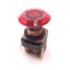 Used Allen-Bradley 800T-FX Push-Button E-Stop, Semi-Transparent Cap with Two 800T-XD1