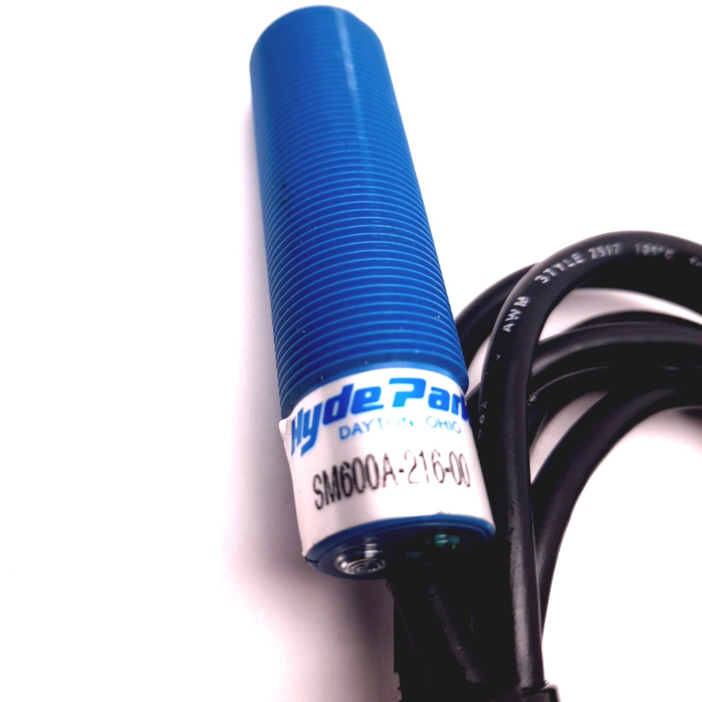 Used Hyde Park SM600A-216-00 Ultrasonic Proximity Sensor 12-24VDC 40mA, 18mm Diam