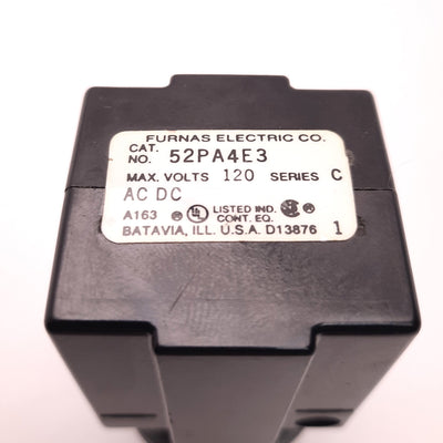 Used Siemens-Furnas 52PA4E3 Red Pilot Light 120v Max Ac/Dc, 38mm Dia., LED, *Tested*