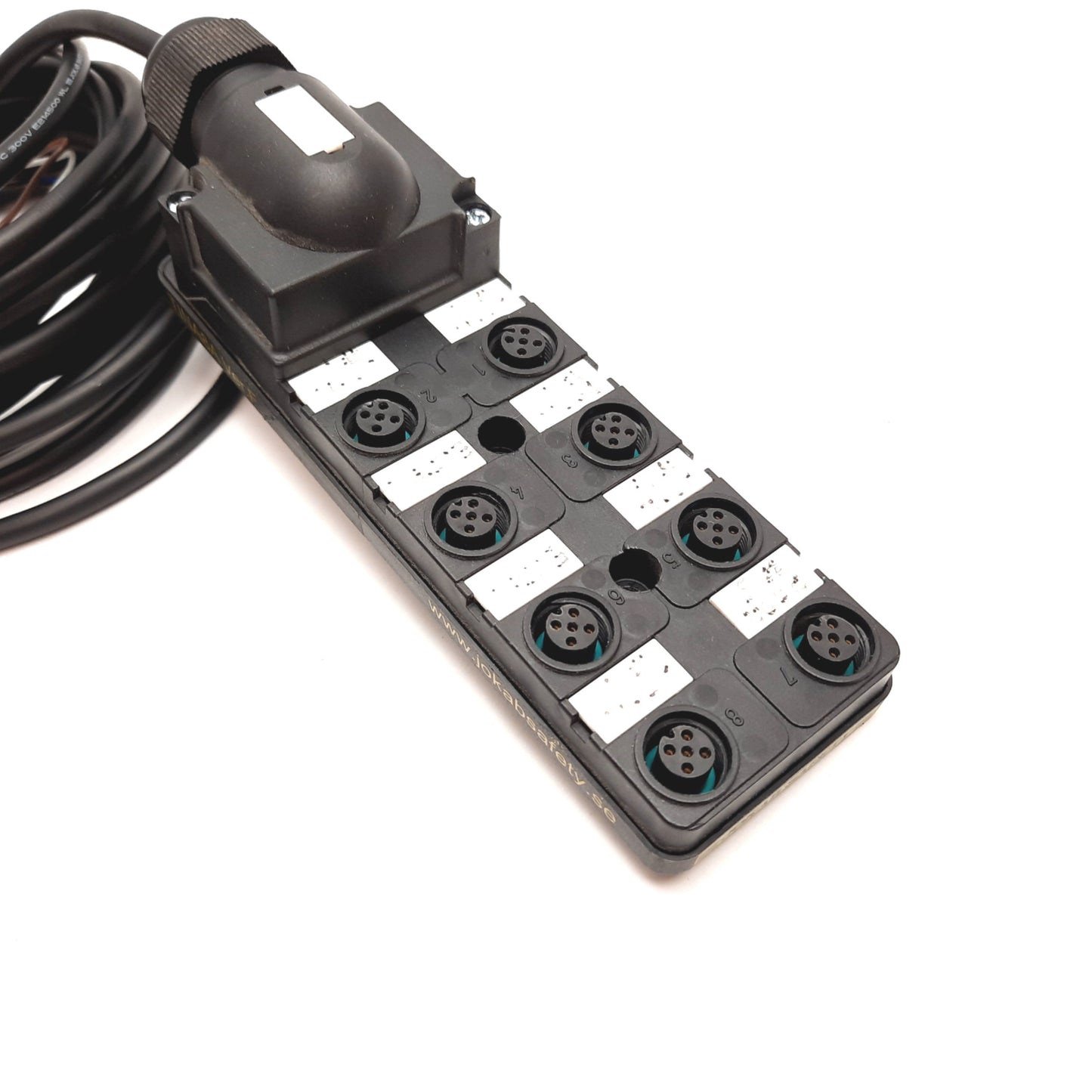 Used Jokab Safety TINA8A DYNlink Connection Block, 8-Connections, 5-Pin M12 Female