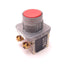 Used Siemens 52PA8A2 Red Push-Button w/ 52BAK & 52BAJ Contacts 1NO 1NC, AC600 10A