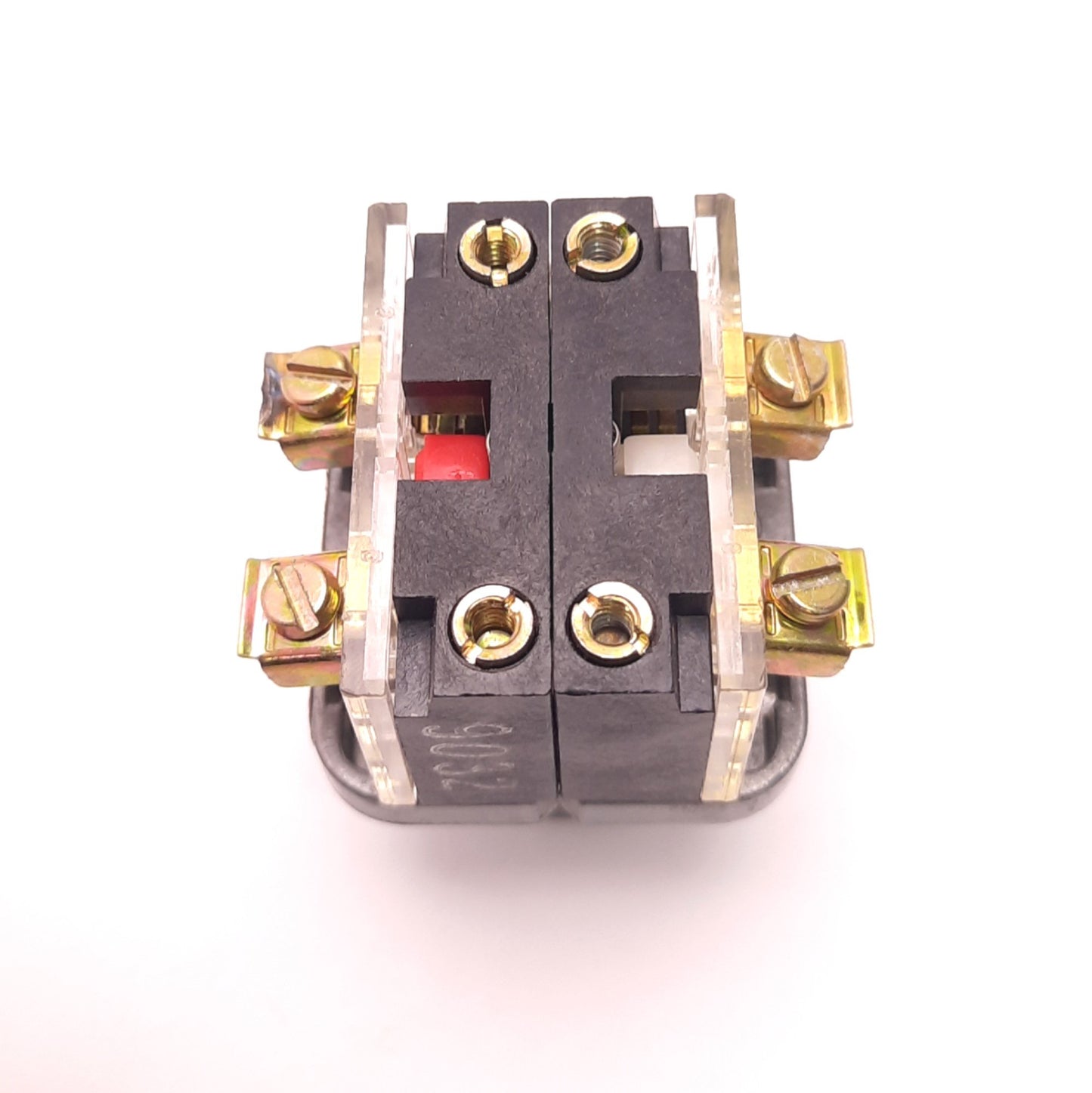 Used Siemens 52PA8A2 Red Push-Button w/ 52BAK & 52BAJ Contacts 1NO 1NC, AC600 10A