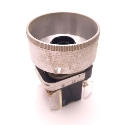 Used Allen-Bradley 800T-FXJ6D4 E-Stop Button w/ Guard, No Cap, 2x 800T-XD4 Contacts