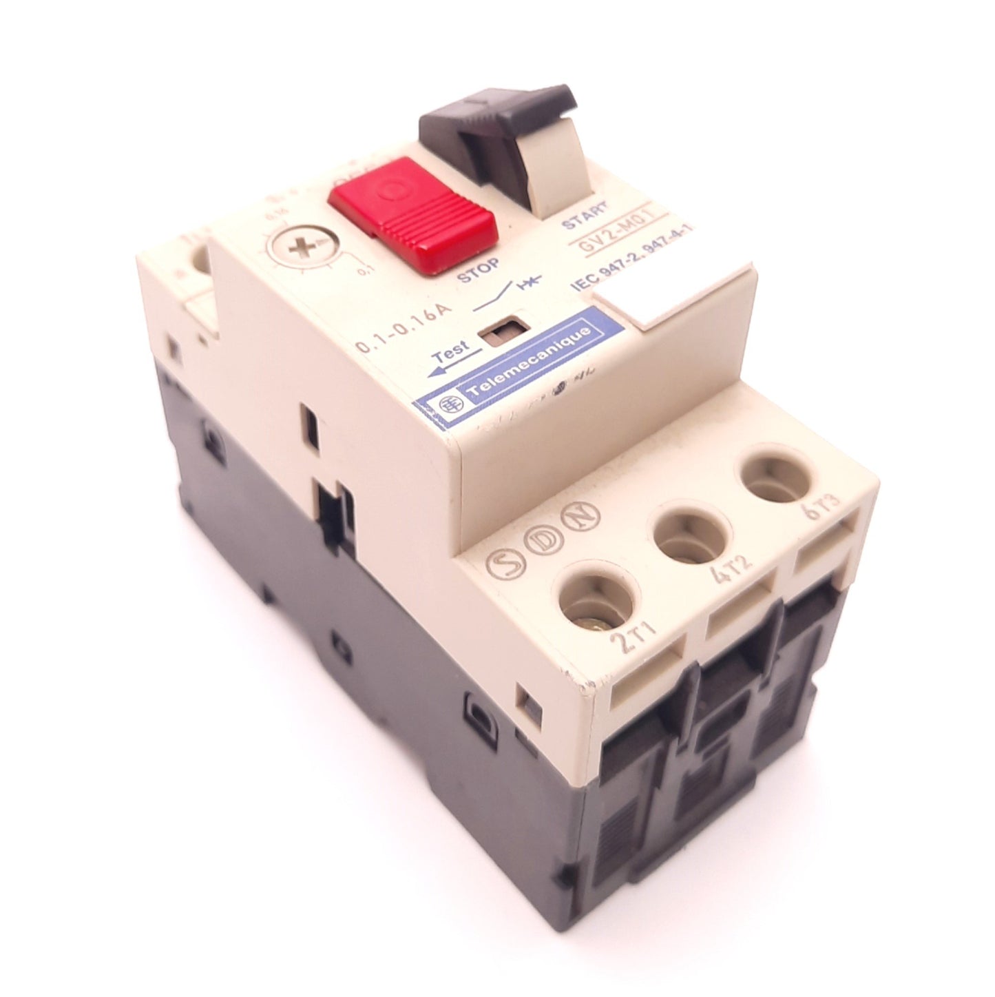 Used Telemecanique GV2-M01 Motor Starter/Breaker 0.1 to 0.16 Amps, 690v 50/60Hz