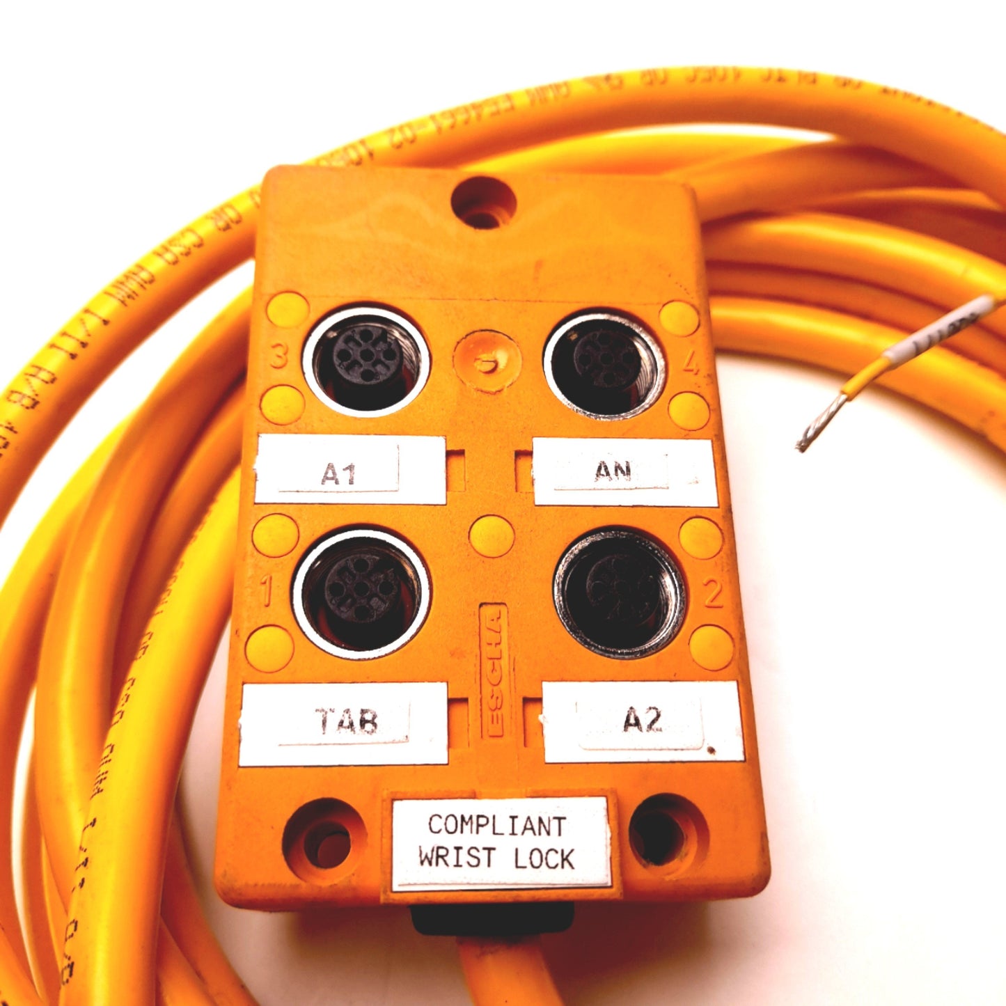 Used Turck VBKB-40-5 4 Port 5 Pin Junction Box 48V 4A, Female M12 Eurofast I/O Ports