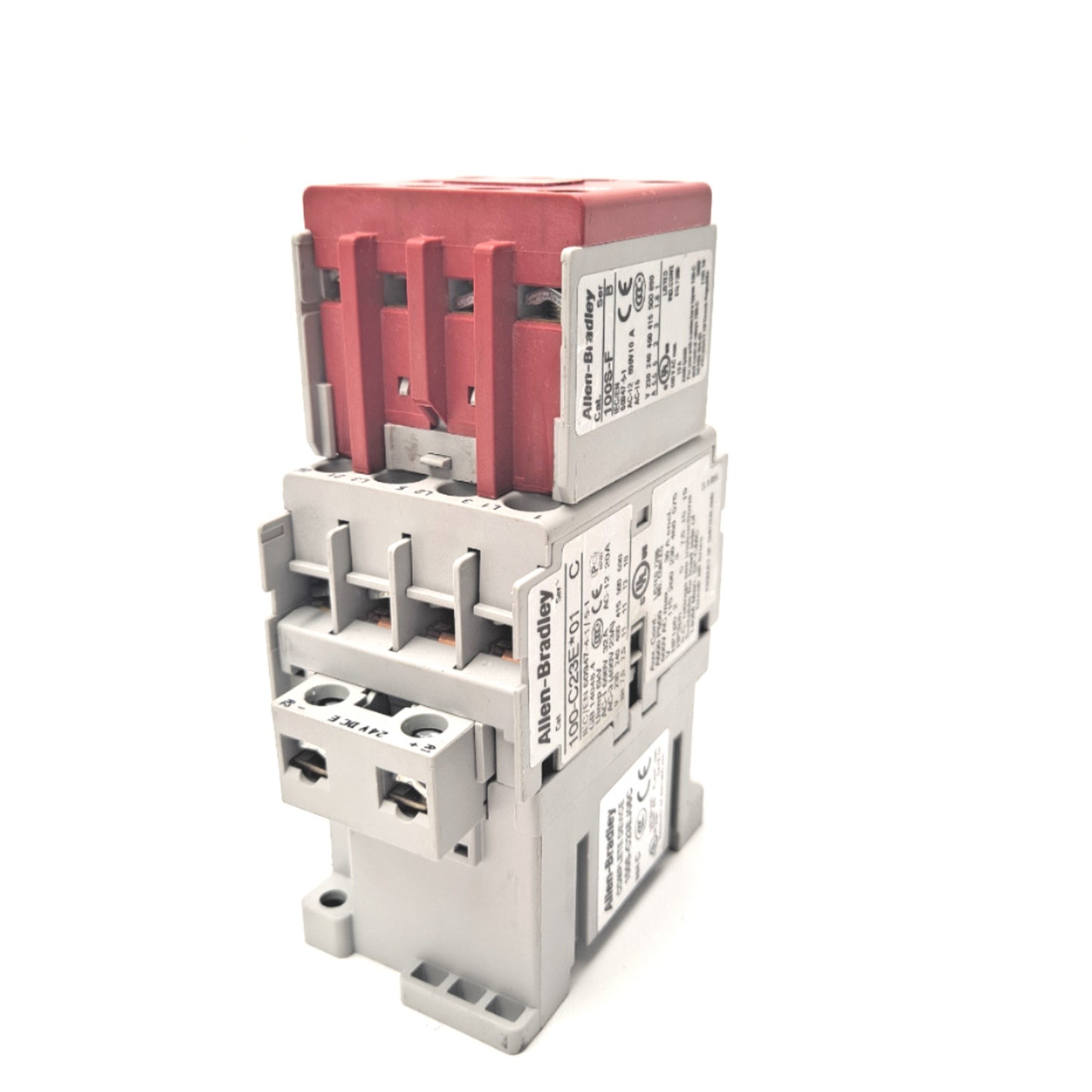 Used Allen Bradley 100S-C23EJ05C Safety Contactor W/Electric Coil 23A 24VDC 3 NO