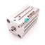 Used SMC CQSB25-45D Compact Cylinder w/ Magnet 25mm Bore, 45mm Stroke Female Rod End