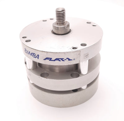 Used Bimba CFO-08717-A Flat-1 Pneumatic Cylinder 3" Bore, 7/16" Stroke w/ Breather
