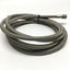 Used Stainless Steel Braided Hose Ø10mm w/JIC-4 Flare Fittings 7/16" Thread, 9ft Long