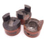 Used Lot of 3 Lovejoy L-070-.625 Shaft Coupler Hub 0.625" Bore w/ Key-Way, 1.37" OD