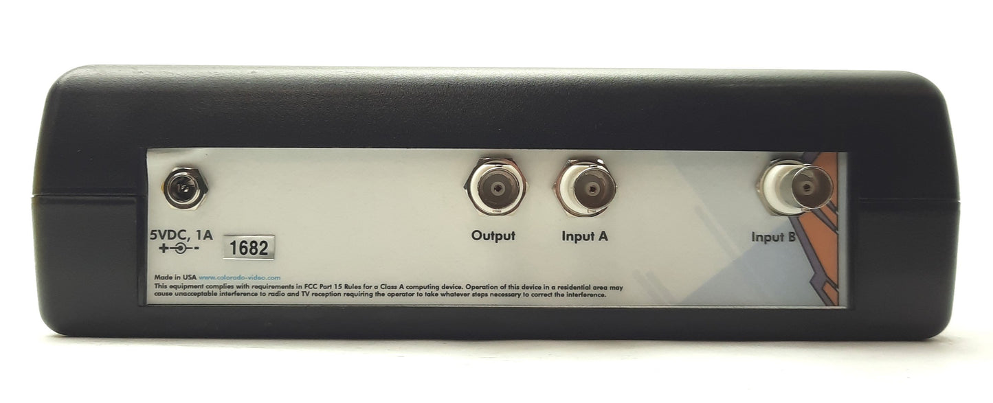 Used Colorado Video VV613CS Video Screen Splitter, NTSC/PAL, BNC, 5VDC 1A