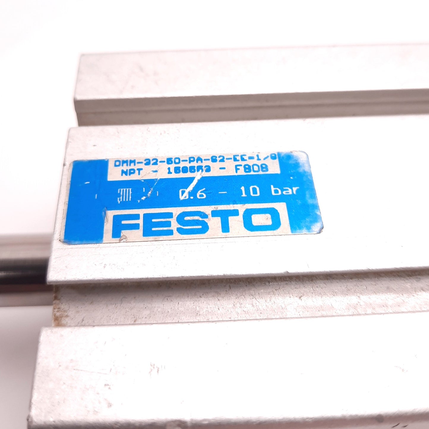 Used Festo DMM-32-50-PA-S2 Pneumatic Slide, Through Piston 32mm Bore, 50mm Stroke