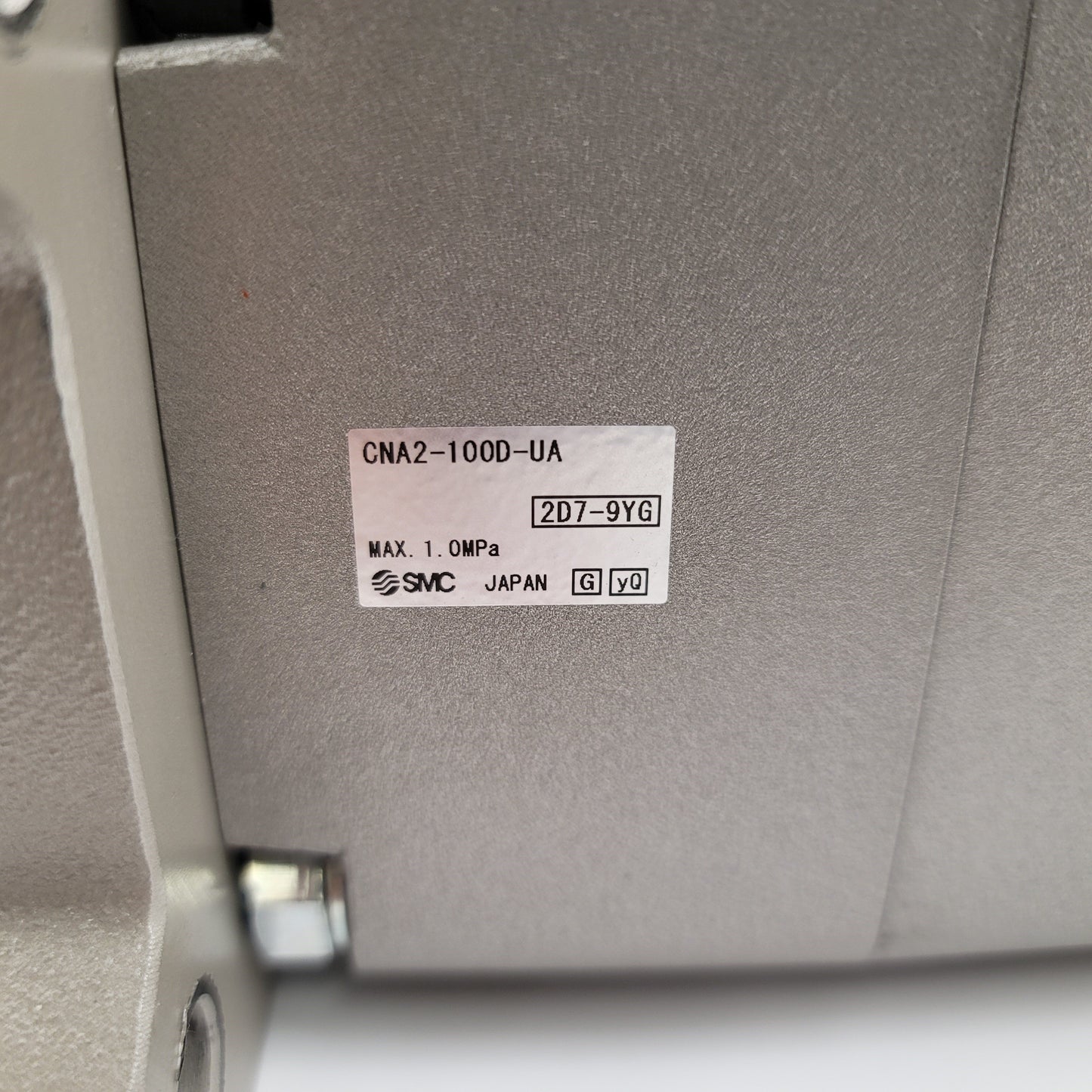 Used SMC CDNA2F100-600-D Tie Rod Cylinder With Lock 100mm Bore, 600mm Stroke