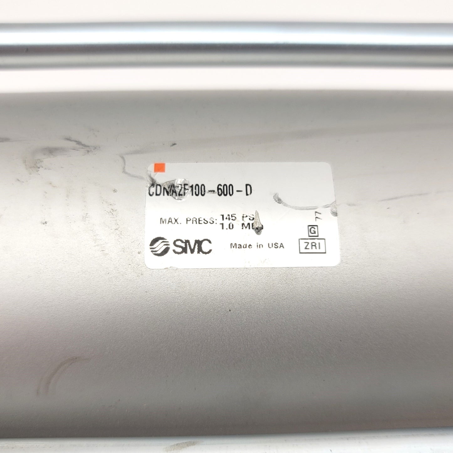 Used SMC CDNA2F100-600-D Tie Rod Cylinder With Lock 100mm Bore, 600mm Stroke