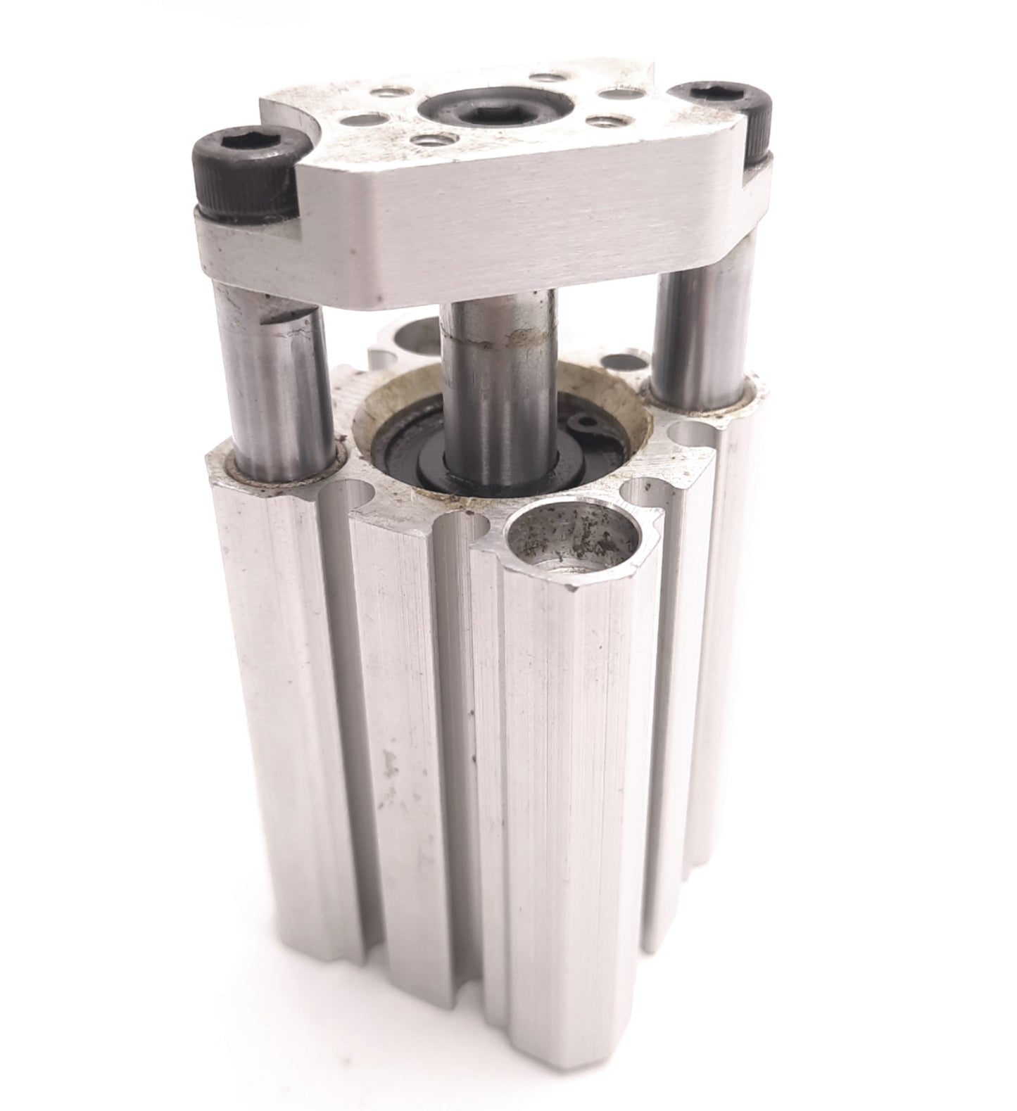 Used PHD CTS2U20x.5-BB-M Guided Pneumatic Cylinder 20mm Bore, 1/2" Stroke, Shock Pads