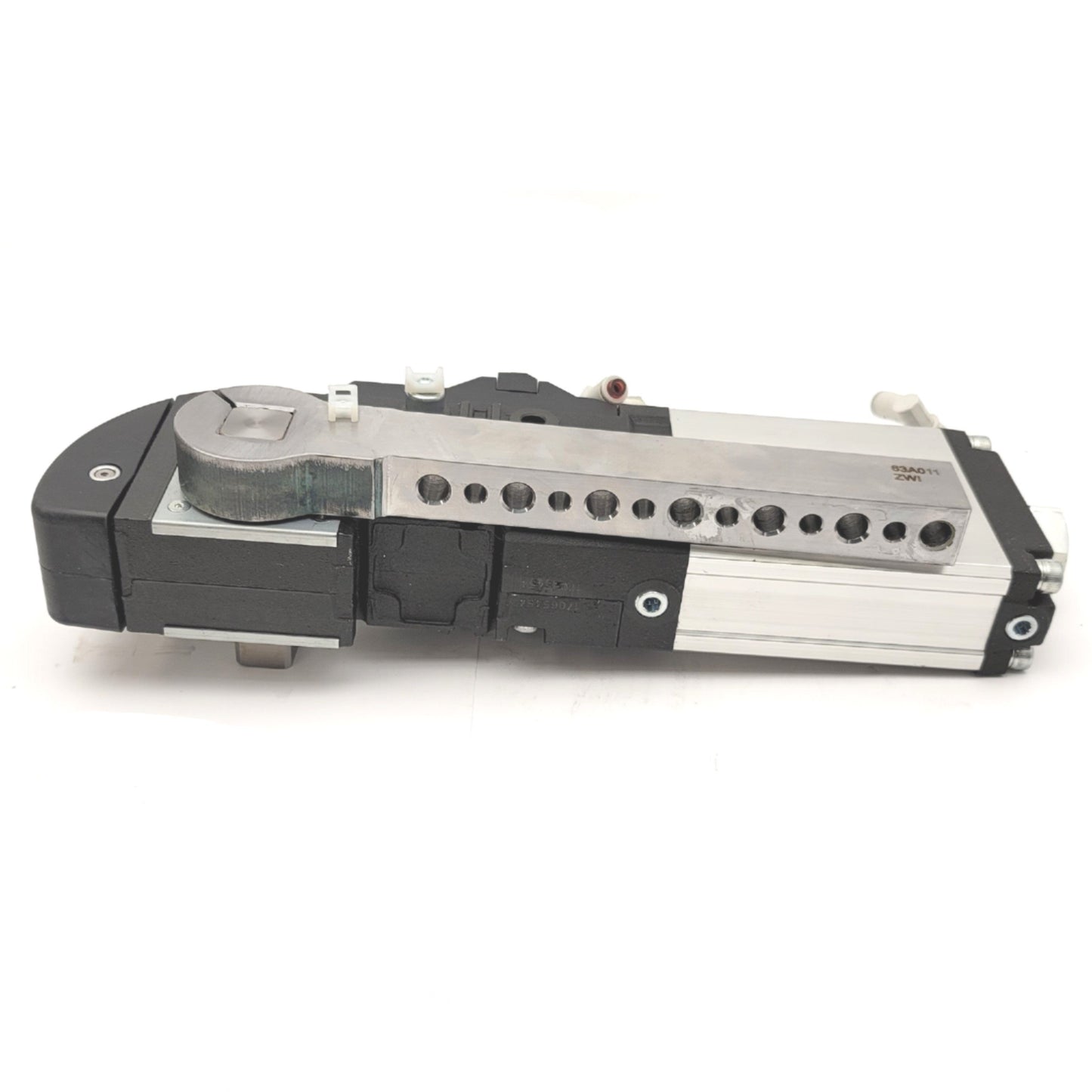 Used SMC CKZ2N63TF-90DT Power Clamp Rotary Cylinder 63mm Bore, 90° Angle