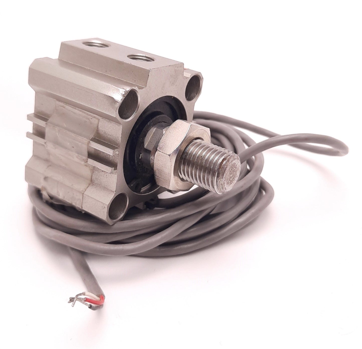 Used SMC CDQ2B32-5DCM Compact Pneumatic Cylinder with One D-F79 Auto Switch