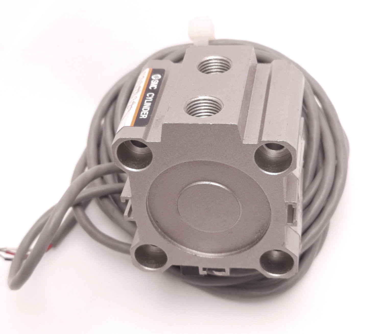 Used SMC CDQ2B32-5DCM Compact Pneumatic Cylinder with One D-F79 Auto Switch