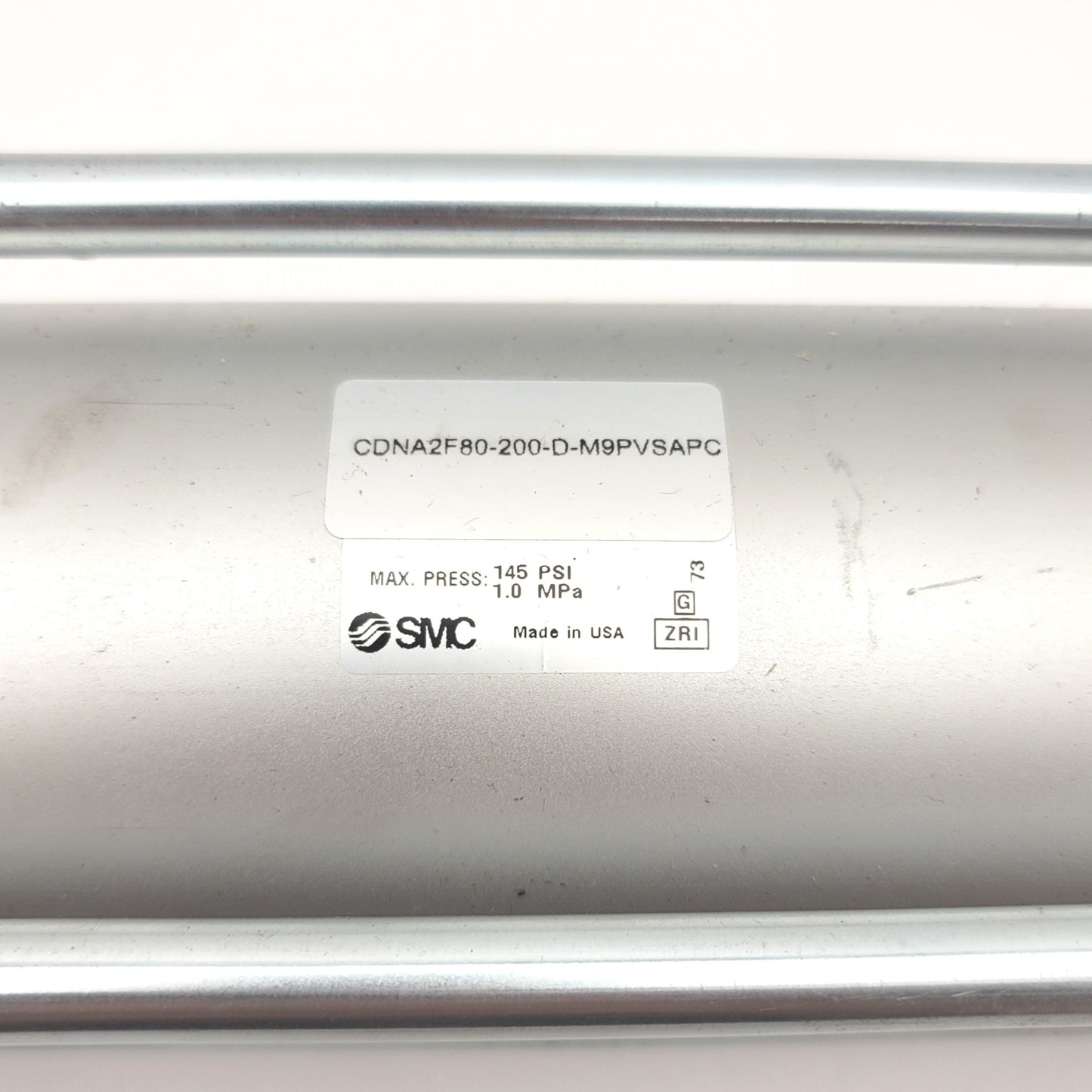 Used SMC CDNA2F80-200-D Tie Rod Cylinder With Lock 80mm Bore, 200mm Stroke