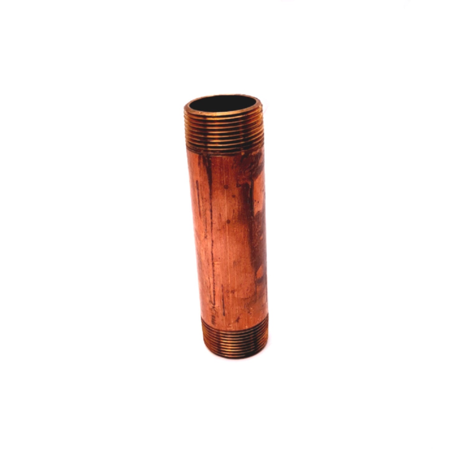 New – Open box Threaded Brass Pipe 6" Length 1.36" ID, 1.63" OD, 1-1/4" NPT Threads