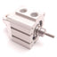 Used SMC NCQ8C106-025 Compact Pneumatic Cylinder 1-1/16" Bore, 1/4" Stroke, 1/8" Port