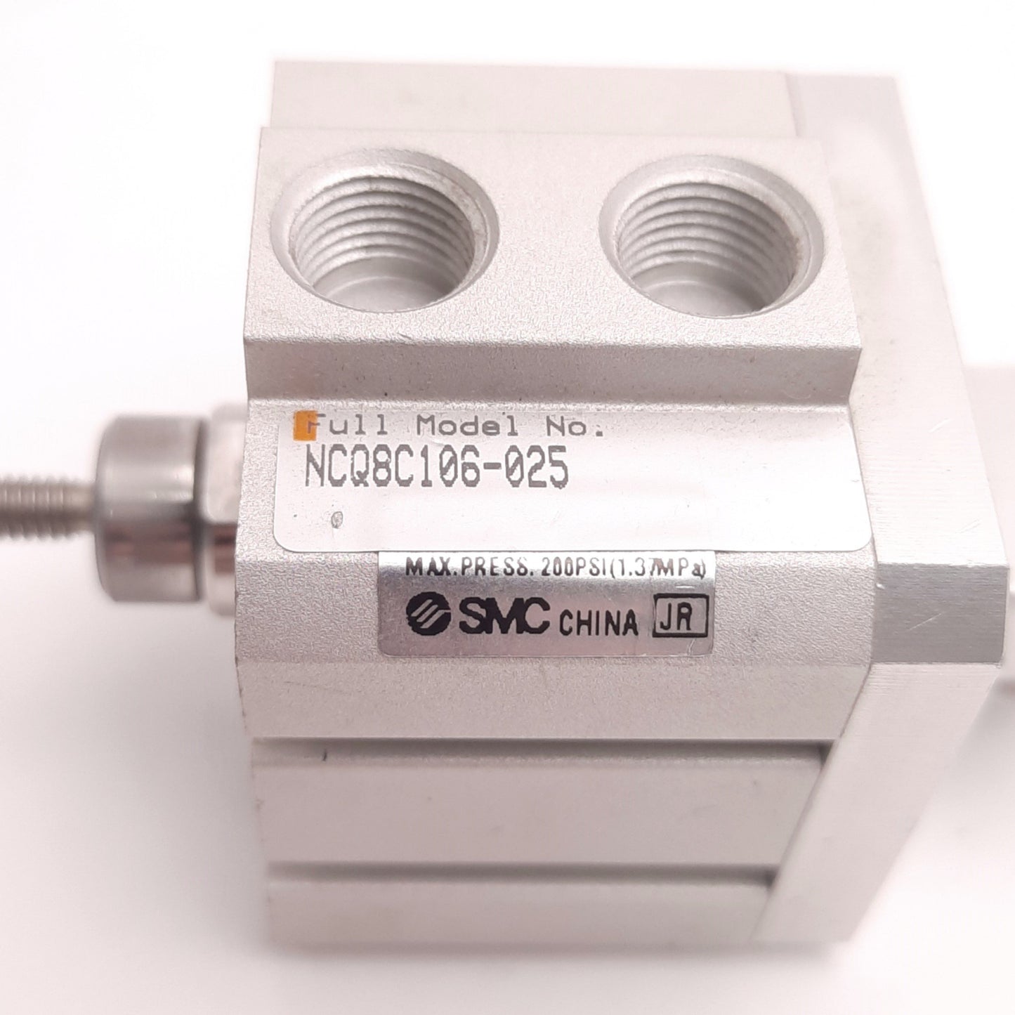Used SMC NCQ8C106-025 Compact Pneumatic Cylinder 1-1/16" Bore, 1/4" Stroke, 1/8" Port