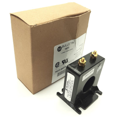 New Allen Bradley 1411-2SFT-101 Current Transformer, 100:5 Ratio, 600VAC, 50-400Hz