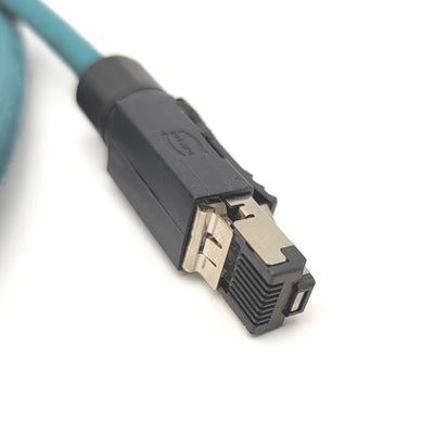 Used BALLUFF BCC M415-E834-AG-672-ES64N8-015 BCC0E7P Cordset, RJ45 4-Pin To M12 5-Pin