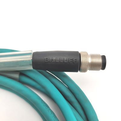 Used BALLUFF BCC M414-M414-6D-338-ES64N9-030 BCC0CEC Cordset, M12 4-Pin To M12 4-Pin