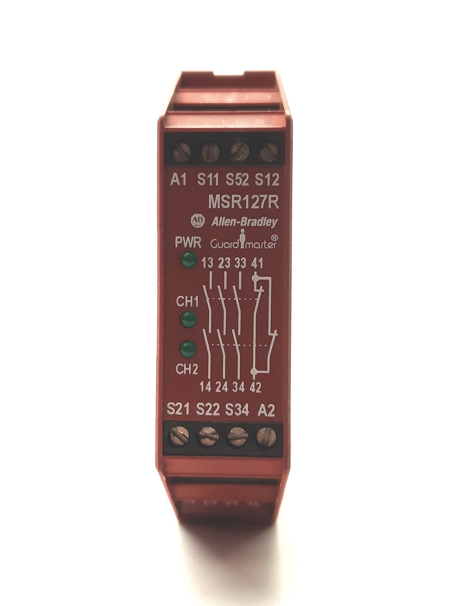 Used Allen Bradley 440R-N23129 GuardMater Safety Relay, 2x Safety Inputs, 24VAC/DC