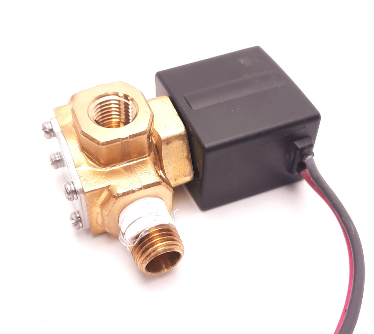 Used SMC VX3130-02N-5G1 Solenoid Valve 3 Ports 1/4" NPT, 24v DC Coil, NC, Air/Water