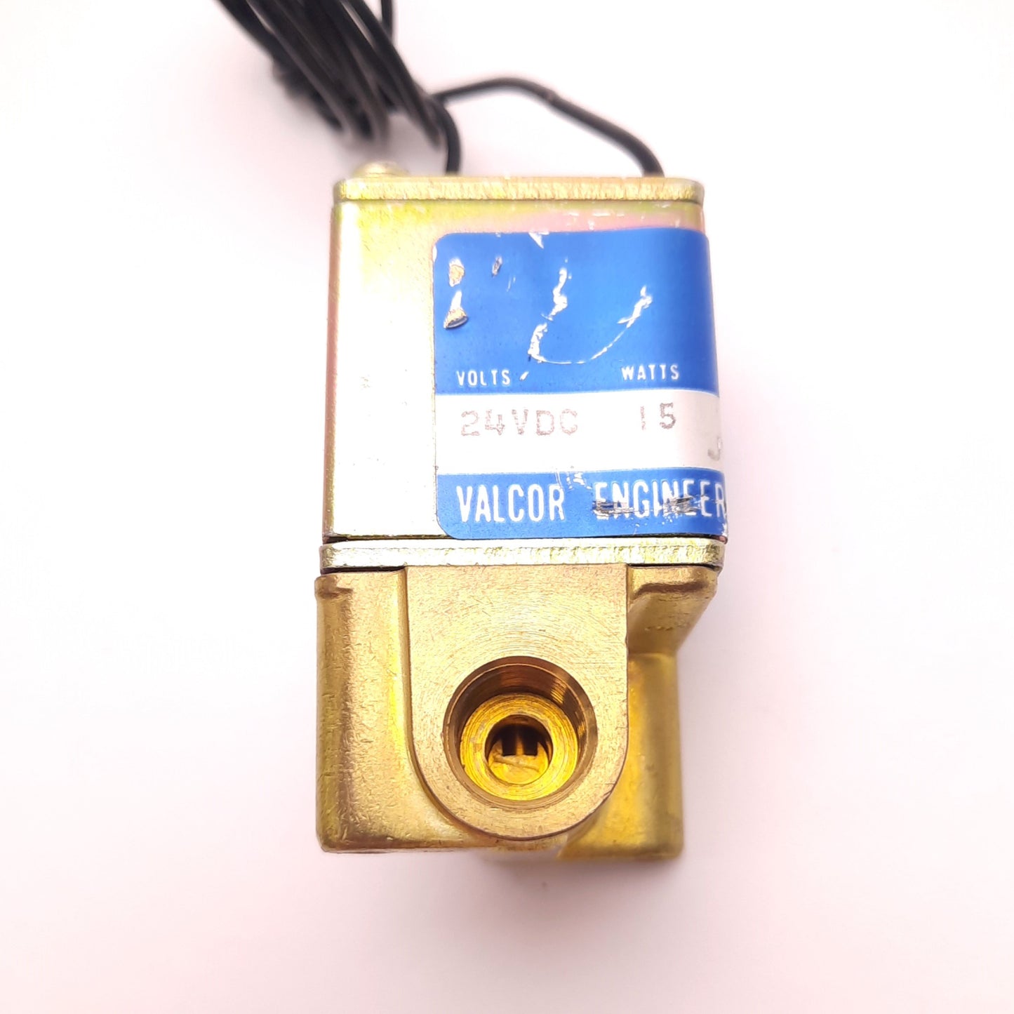 Used Valcor 94P56HC6 Solenoid Valve 1/4" NPT Ports 24v DC 15 Watt Coil, 35 Psi Max