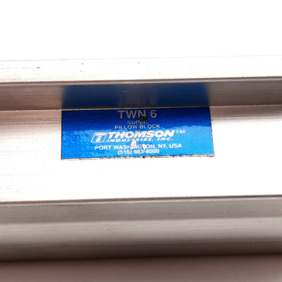Used Thomson TWN 6 Super Pillow Block Ball Bushing Linear Guide, Closed, 3/8" Bore